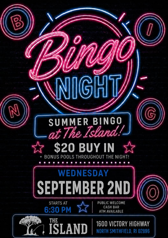 Bingo @ The Island 9.2.26