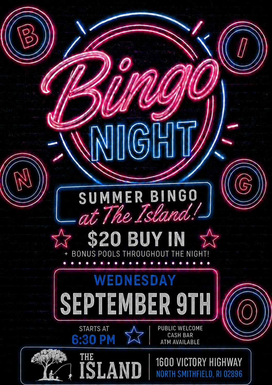 Summer Bingo at The Island