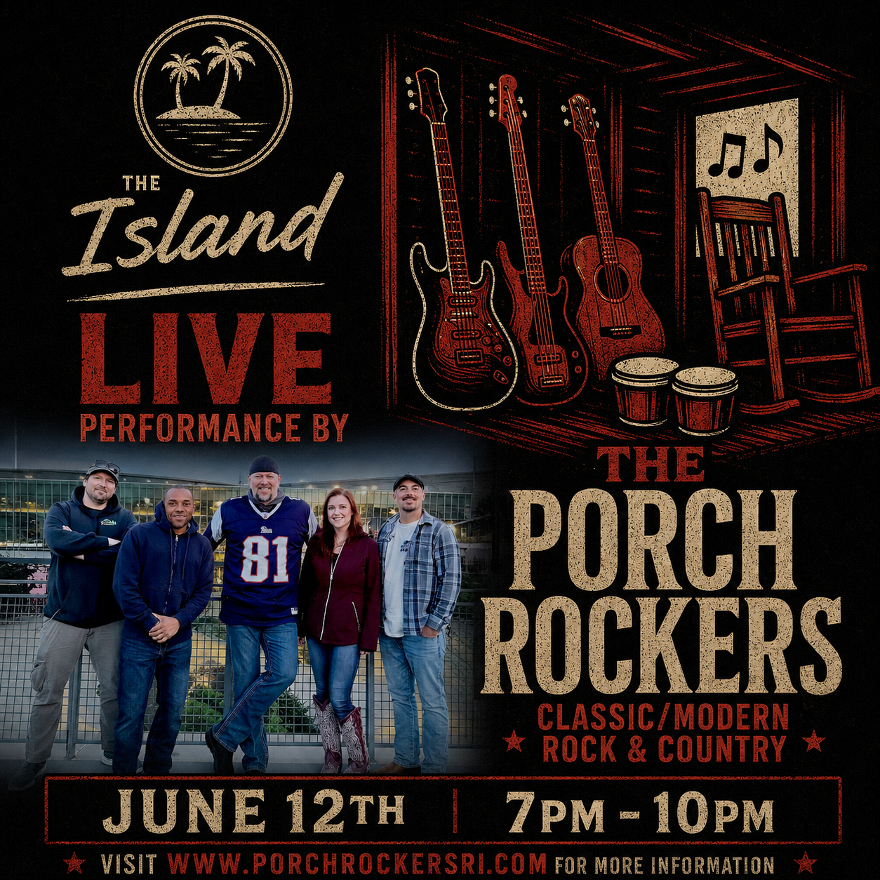 Porch Rockers at The Island