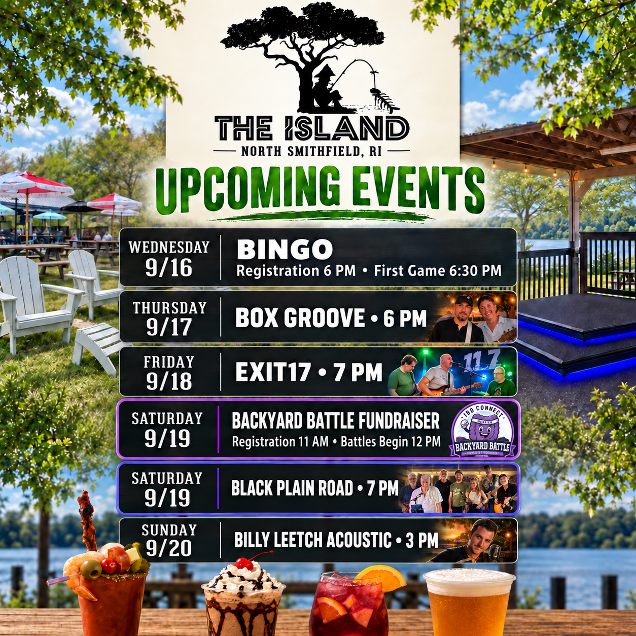 September Events at The Island